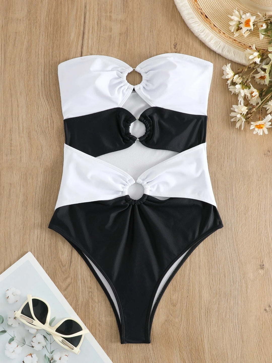 Crystal Two Tone Swimsuit