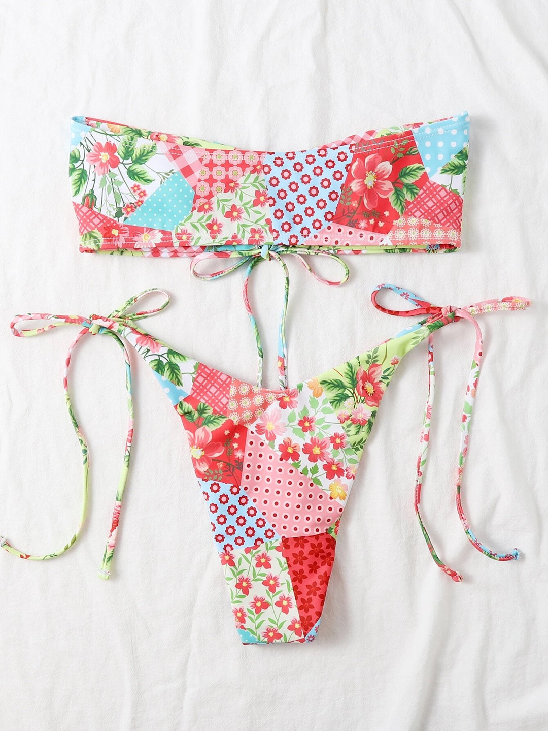 Sloane Allover Tie Side Bikini Set